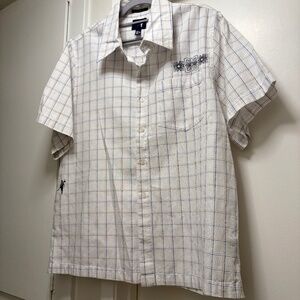 Toes on the Nose checkered button down shirt - size medium